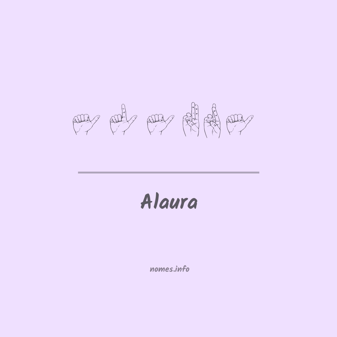 Alaura em Libras