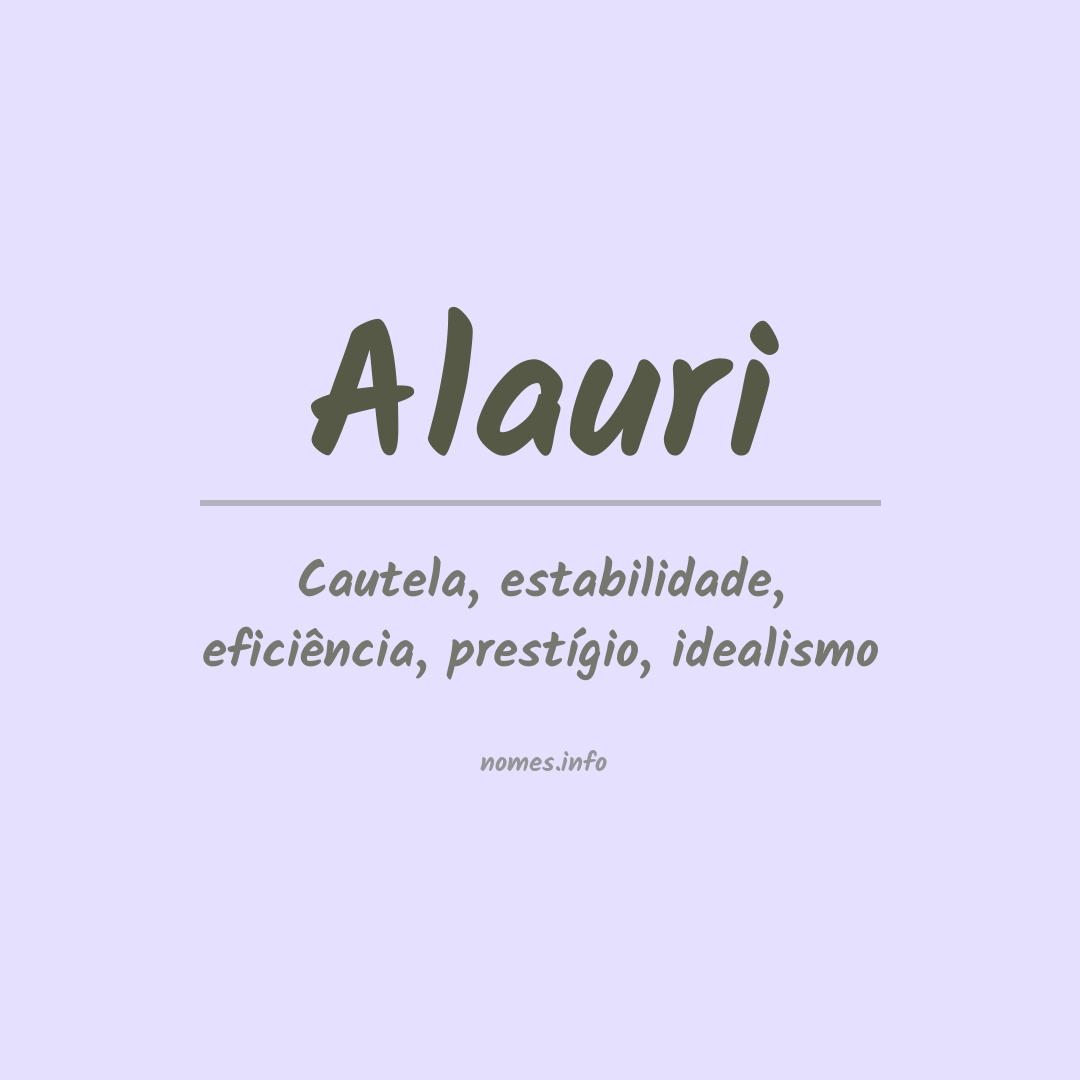 Significado do nome Alauri