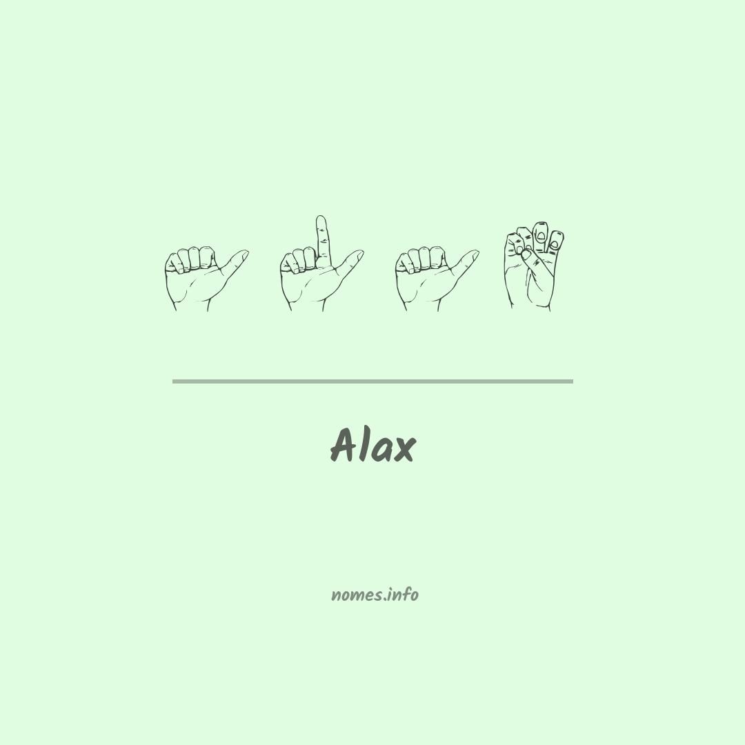 Alax em Libras
