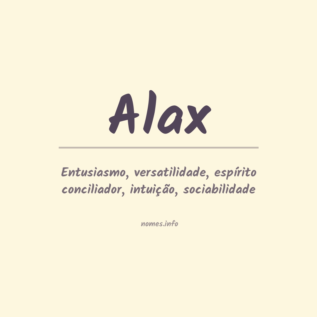 Significado do nome Alax
