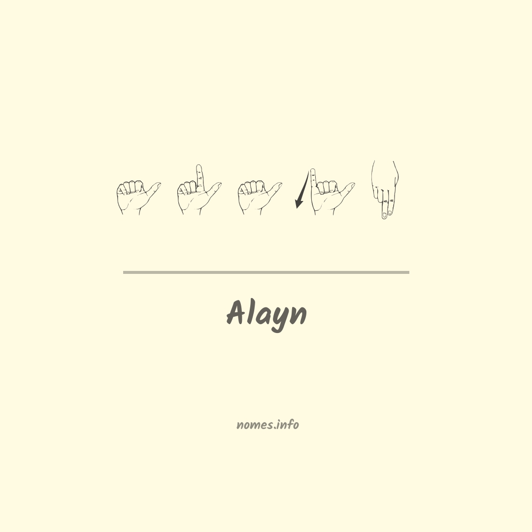 Alayn em Libras