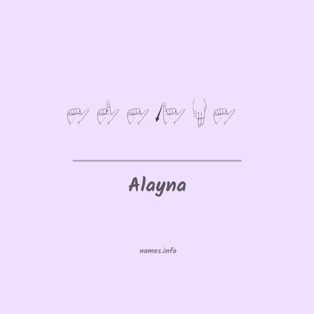 Alayna em Libras