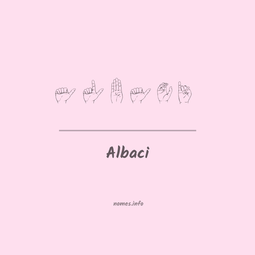 Albaci em Libras