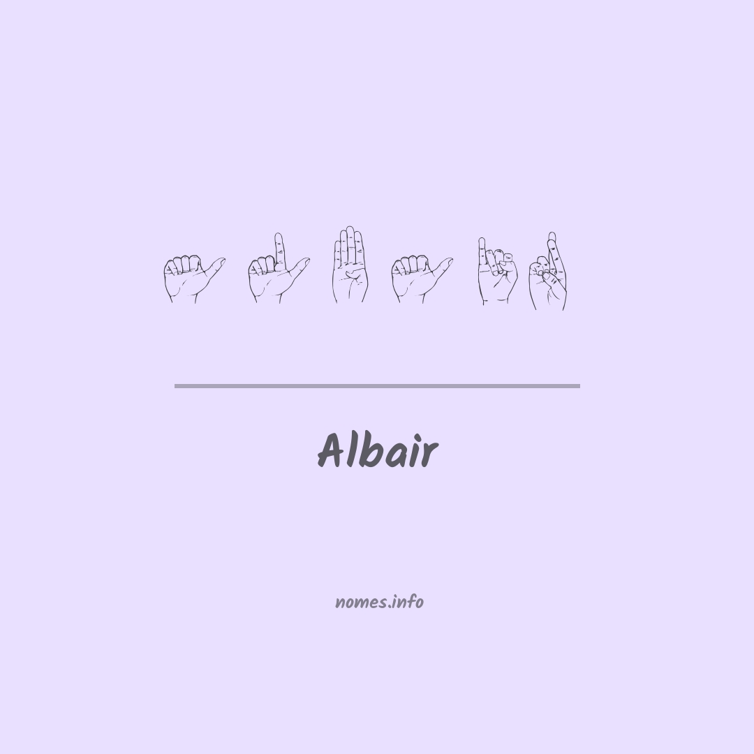 Albair em Libras