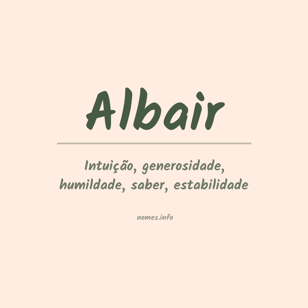 Significado do nome Albair