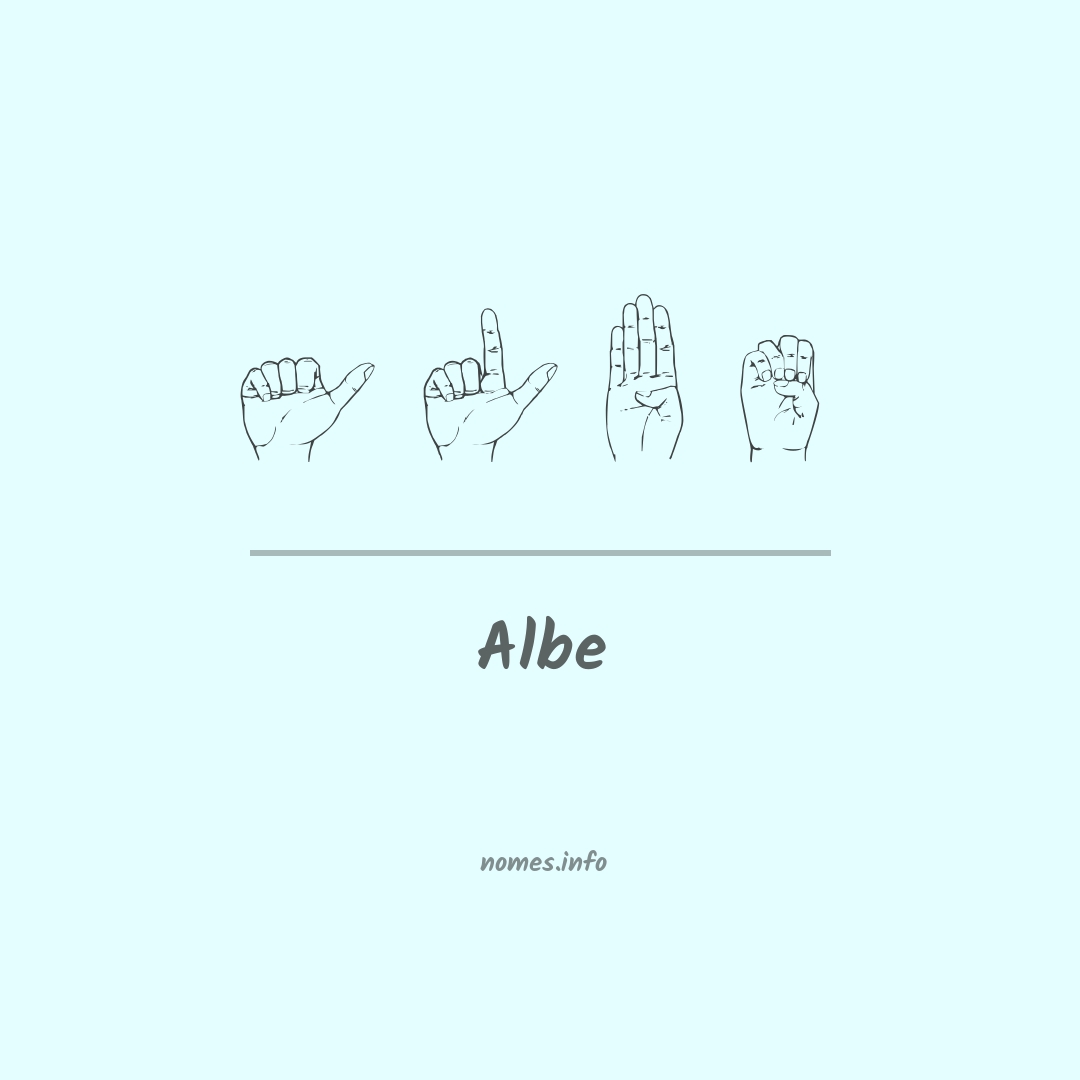 Albe em Libras