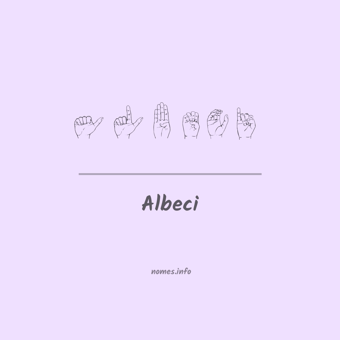 Albeci em Libras