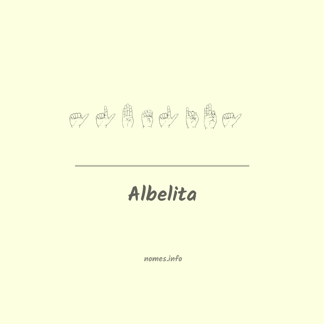 Albelita em Libras