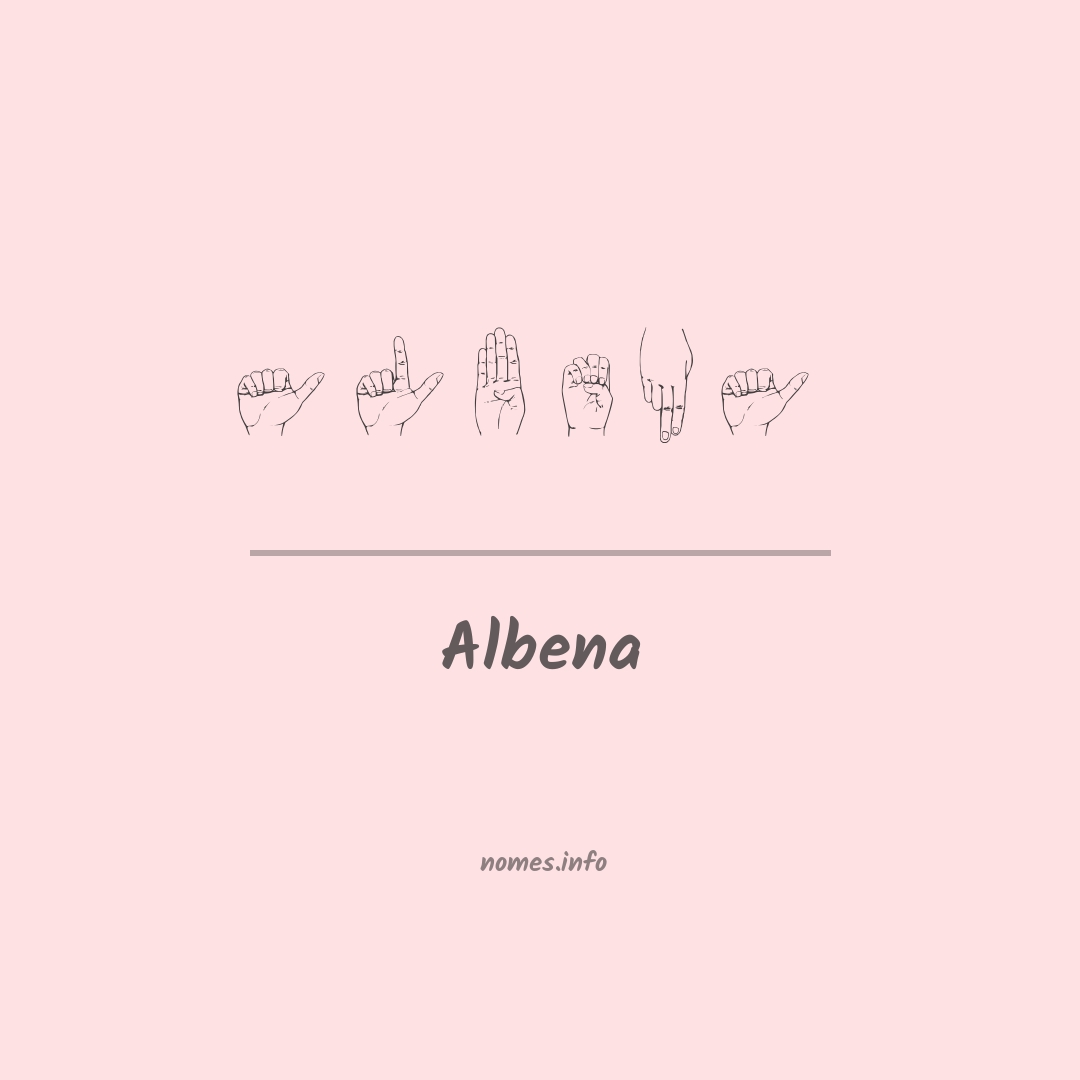 Albena em Libras