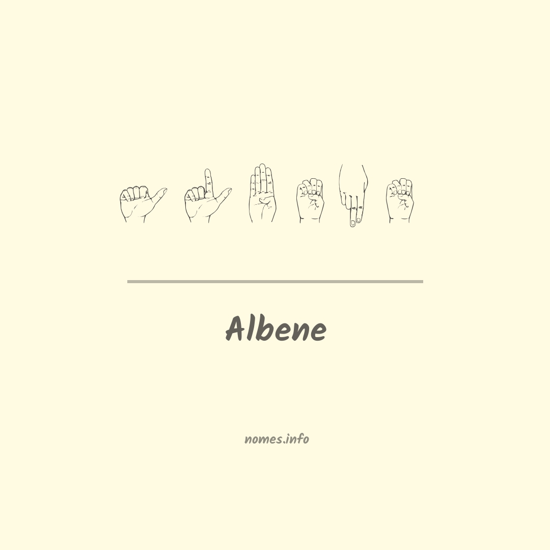 Albene em Libras