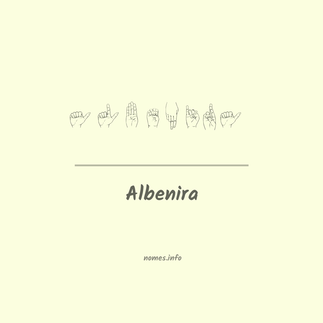 Albenira em Libras