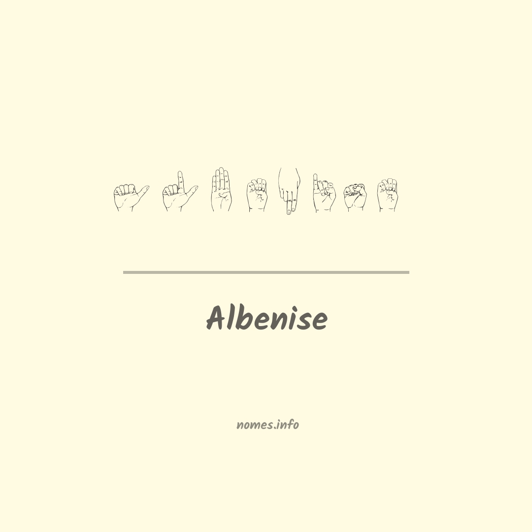 Albenise em Libras