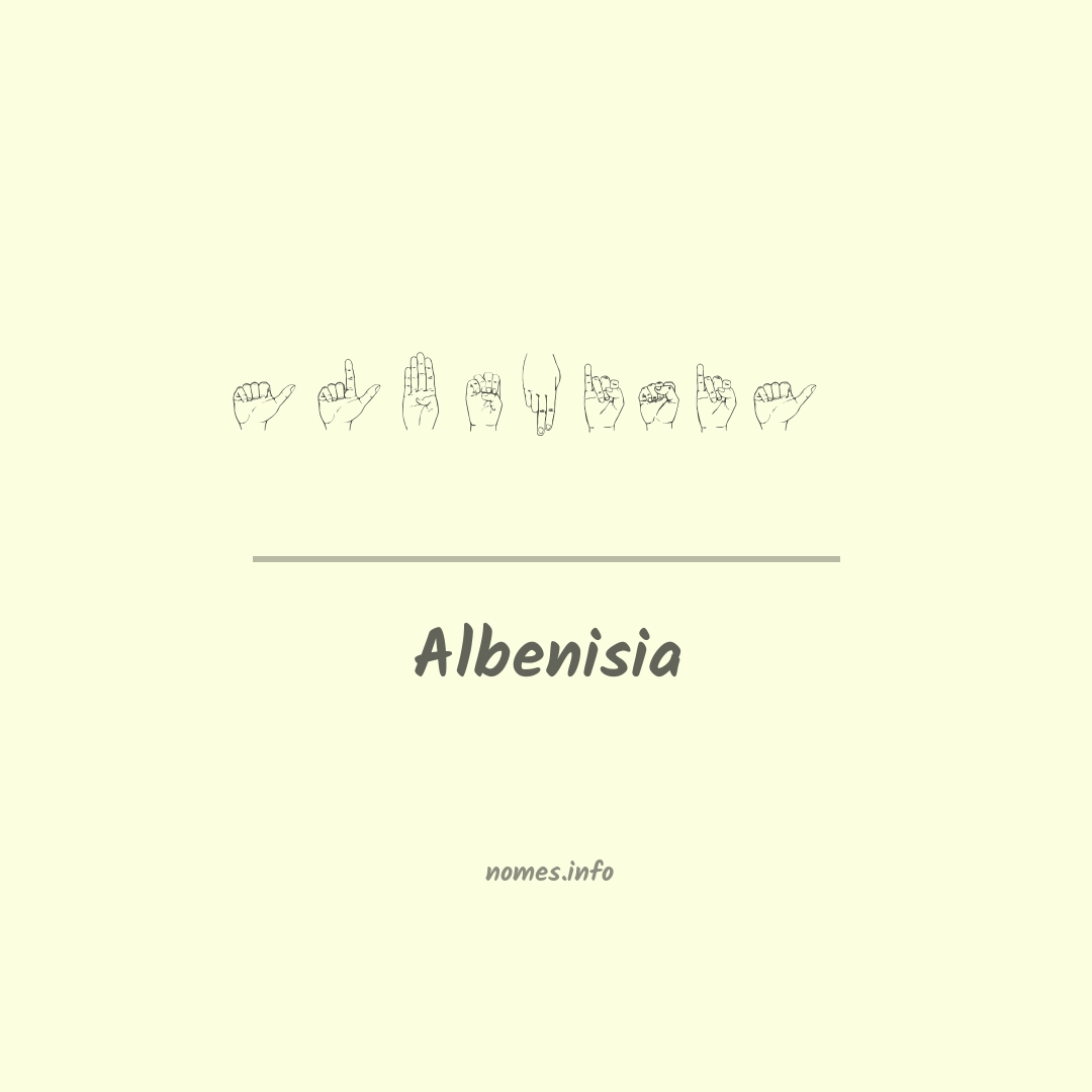 Albenisia em Libras