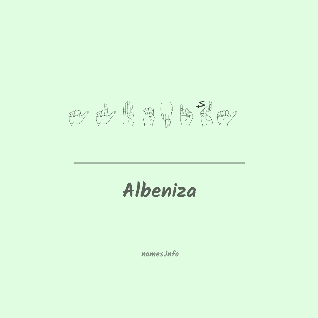 Albeniza em Libras