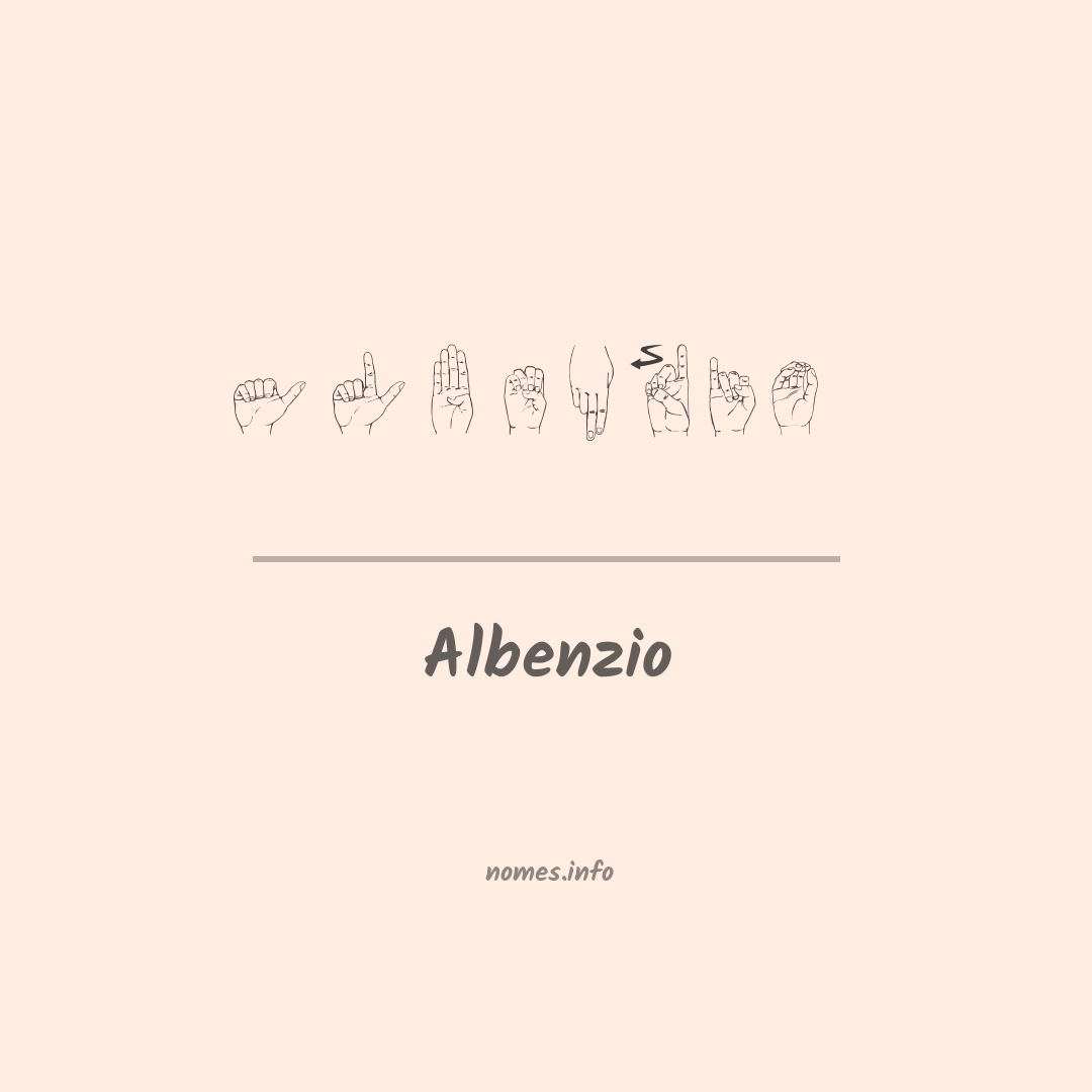 Albenzio em Libras