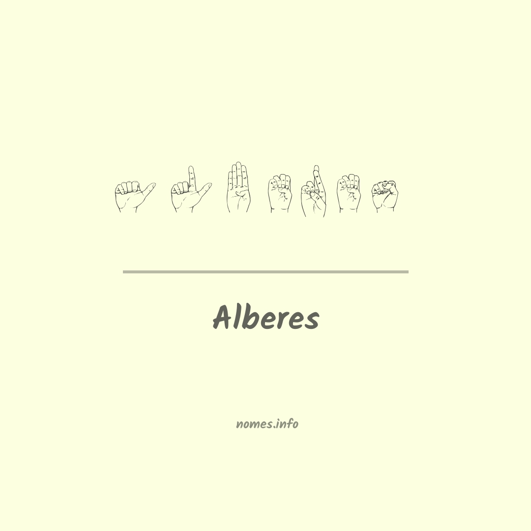 Alberes em Libras