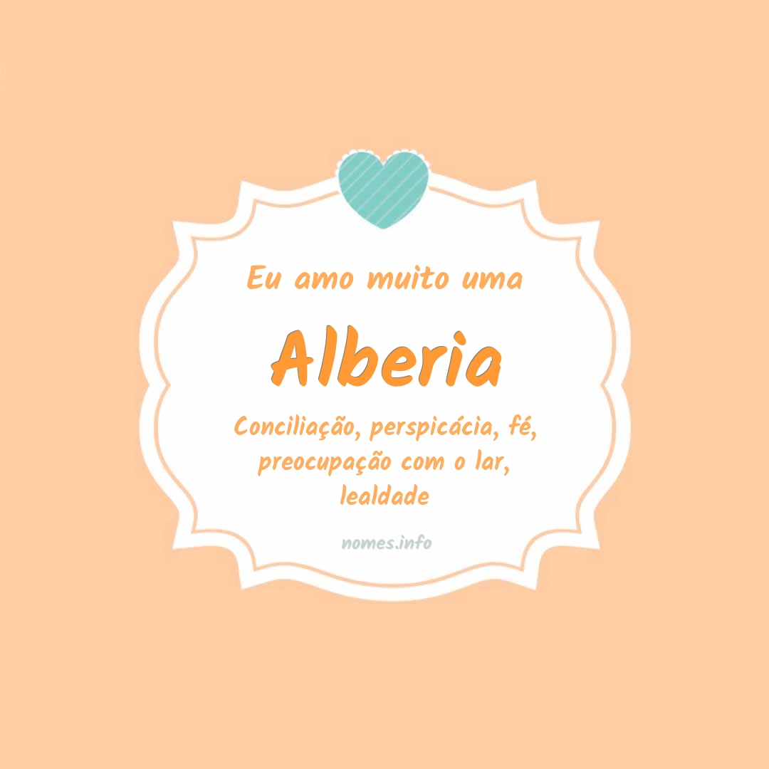 Eu amo muito Alberia