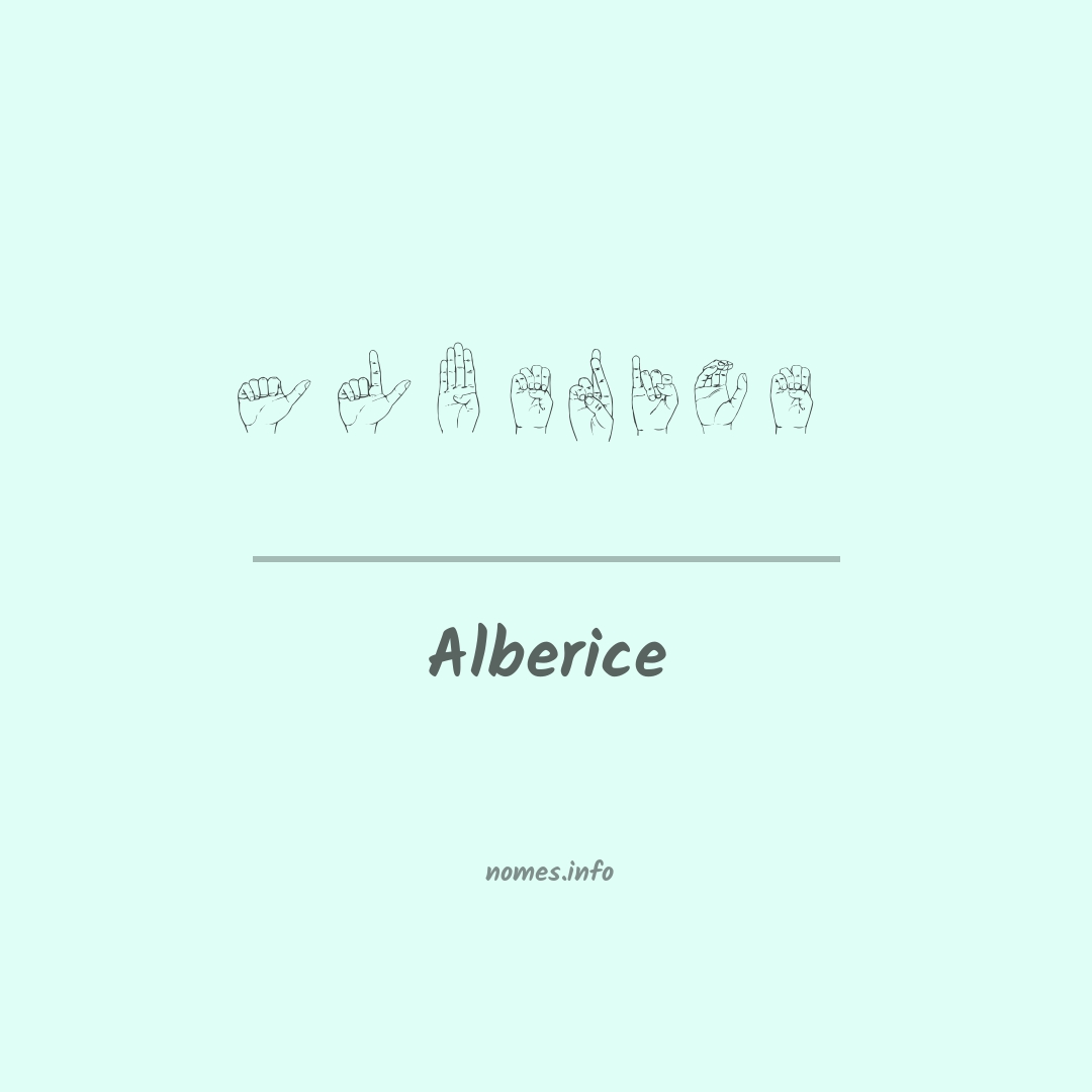 Alberice em Libras