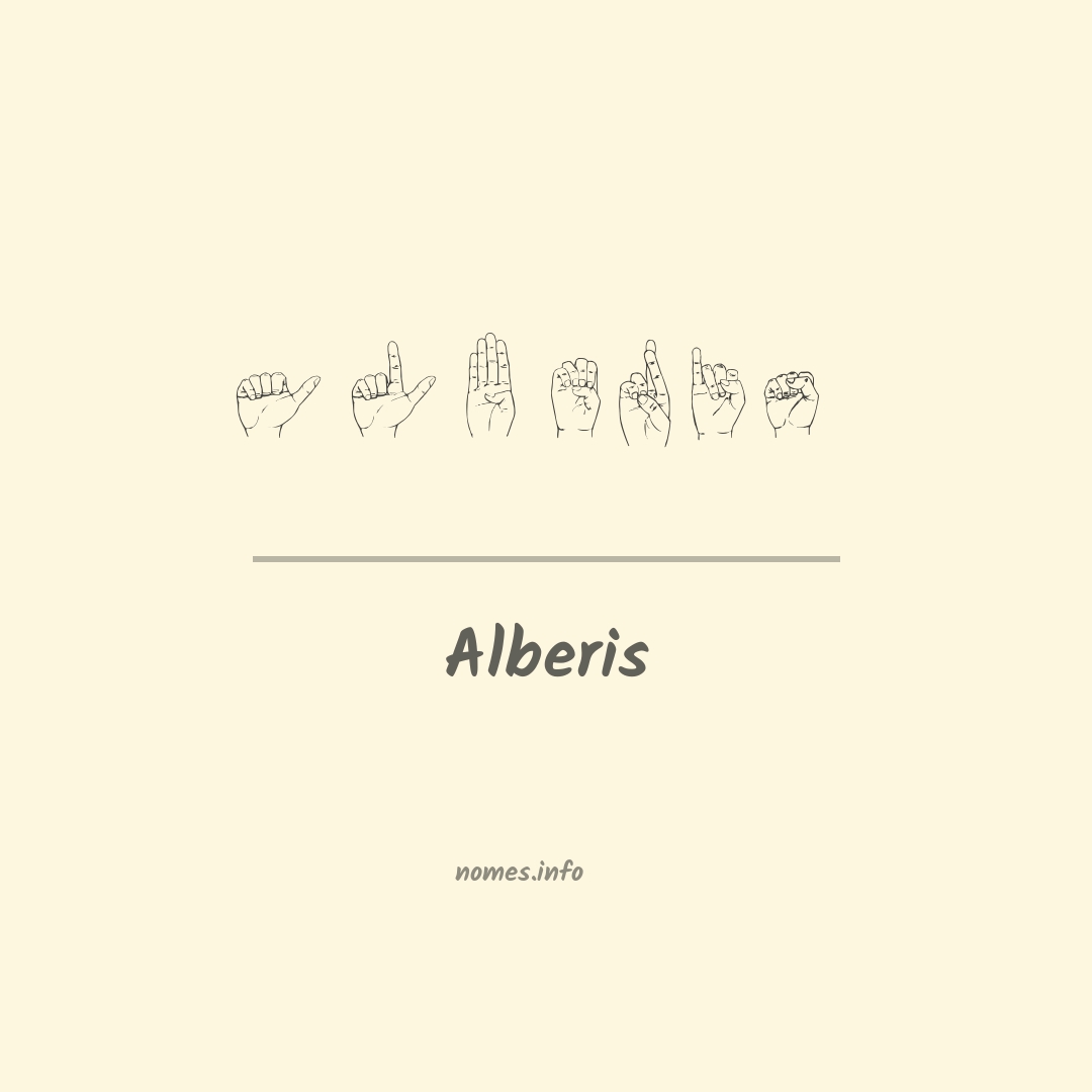 Alberis em Libras