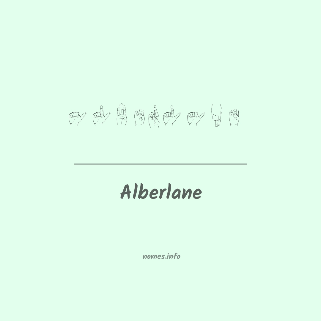 Alberlane em Libras Alberlane em Libras
