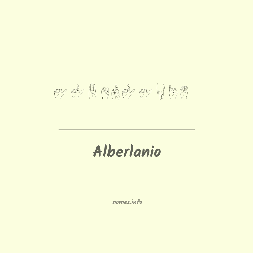 Alberlanio em Libras
