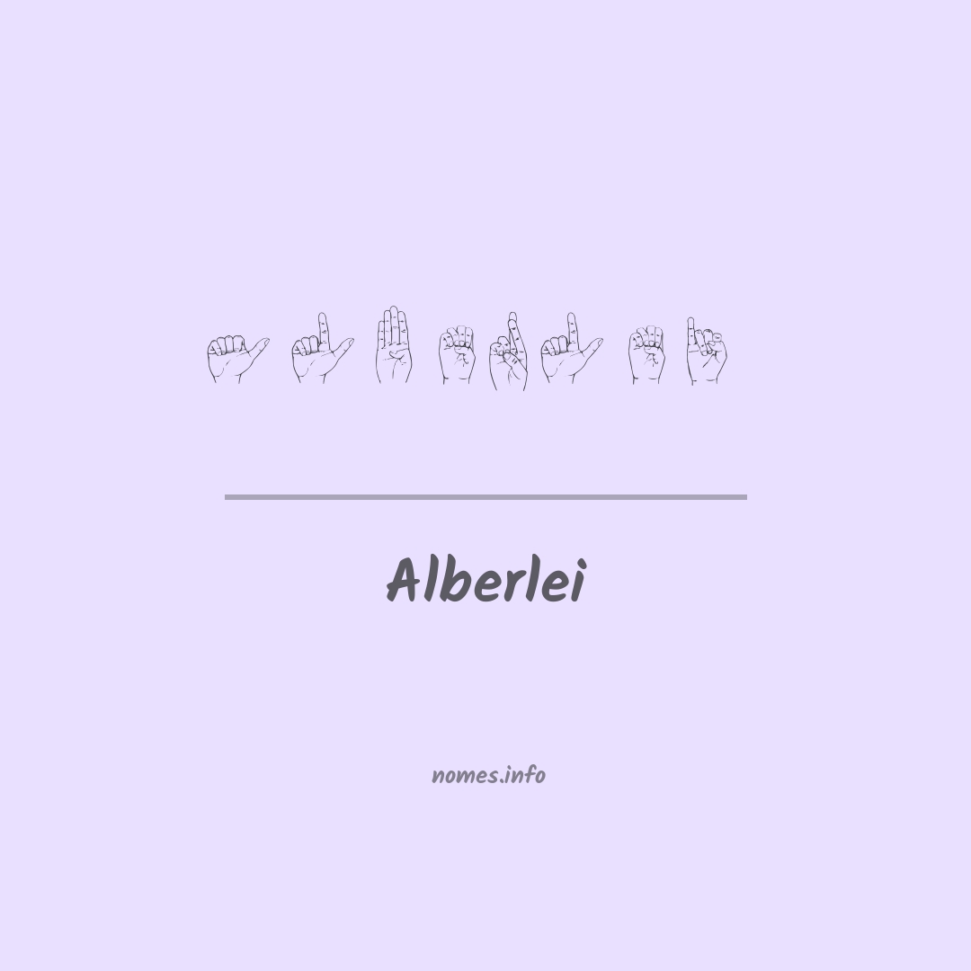 Alberlei em Libras