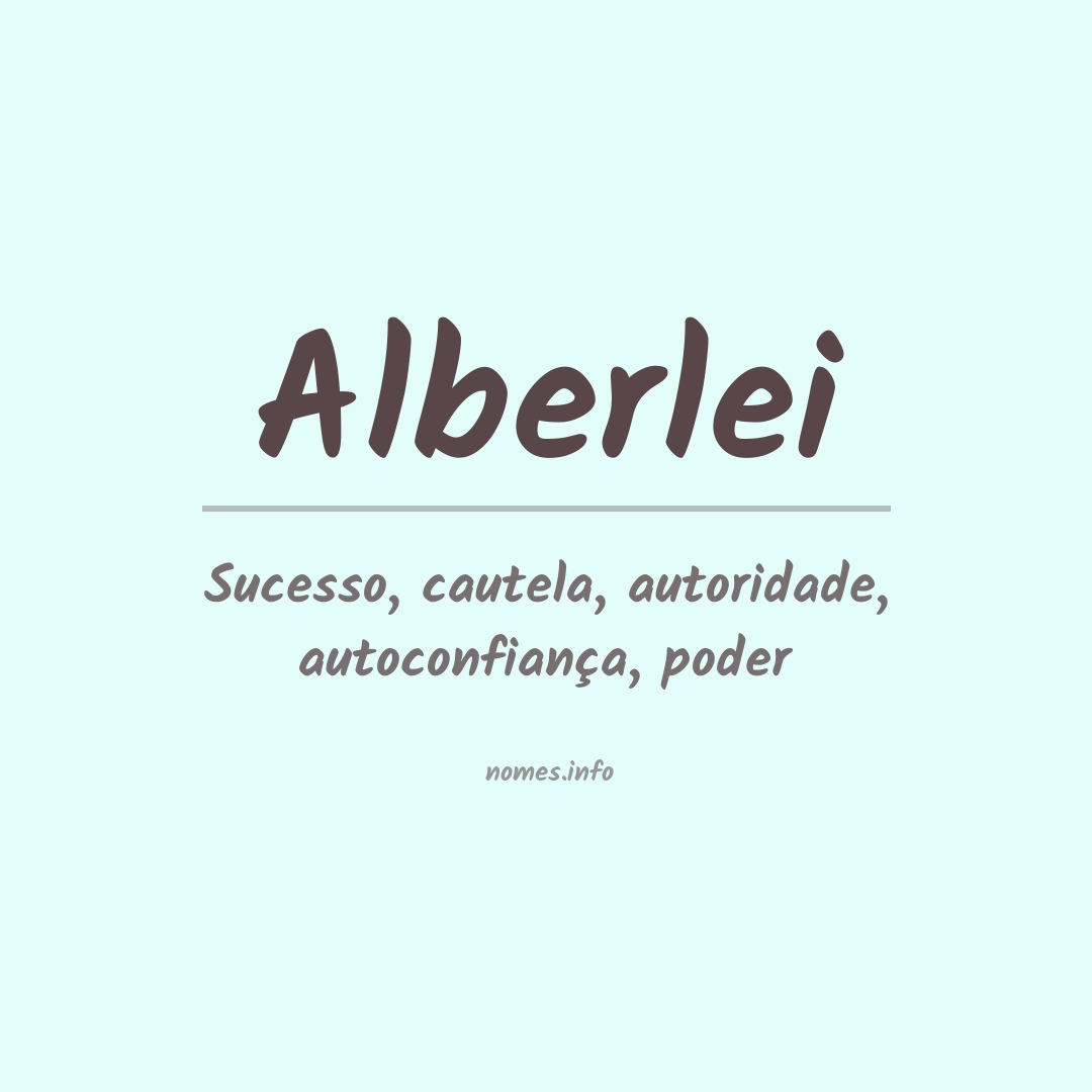 Significado do nome Alberlei