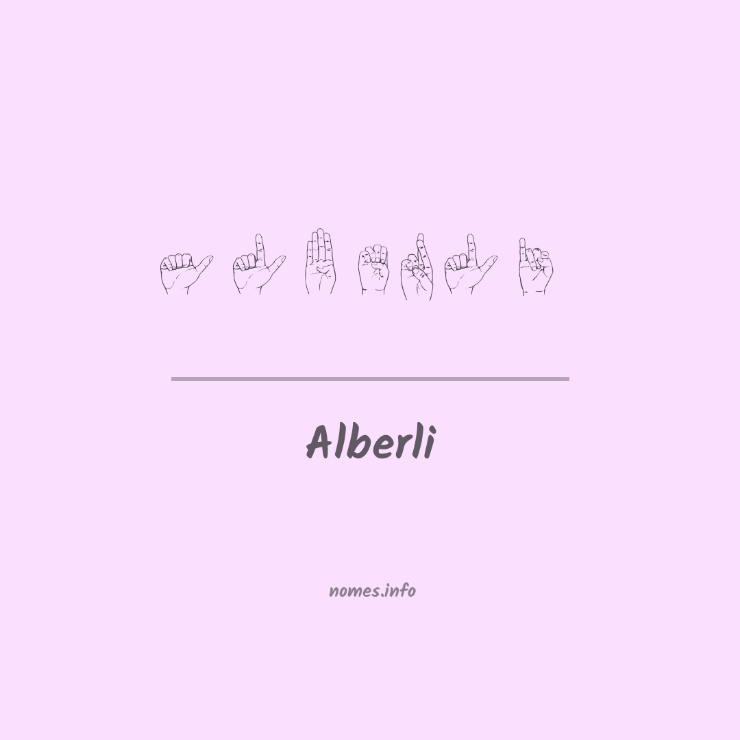 Alberli em Libras