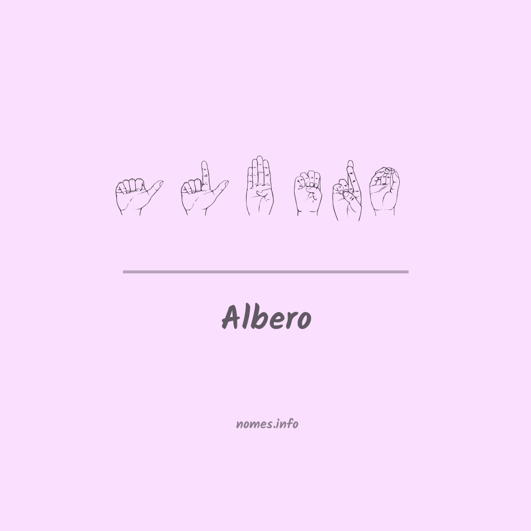 Albero em Libras