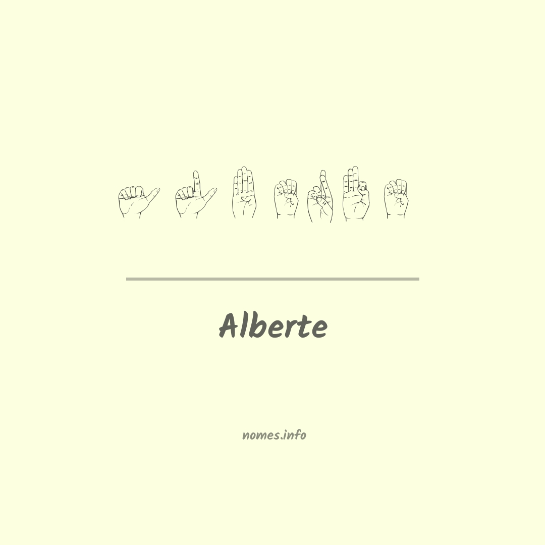 Alberte em Libras