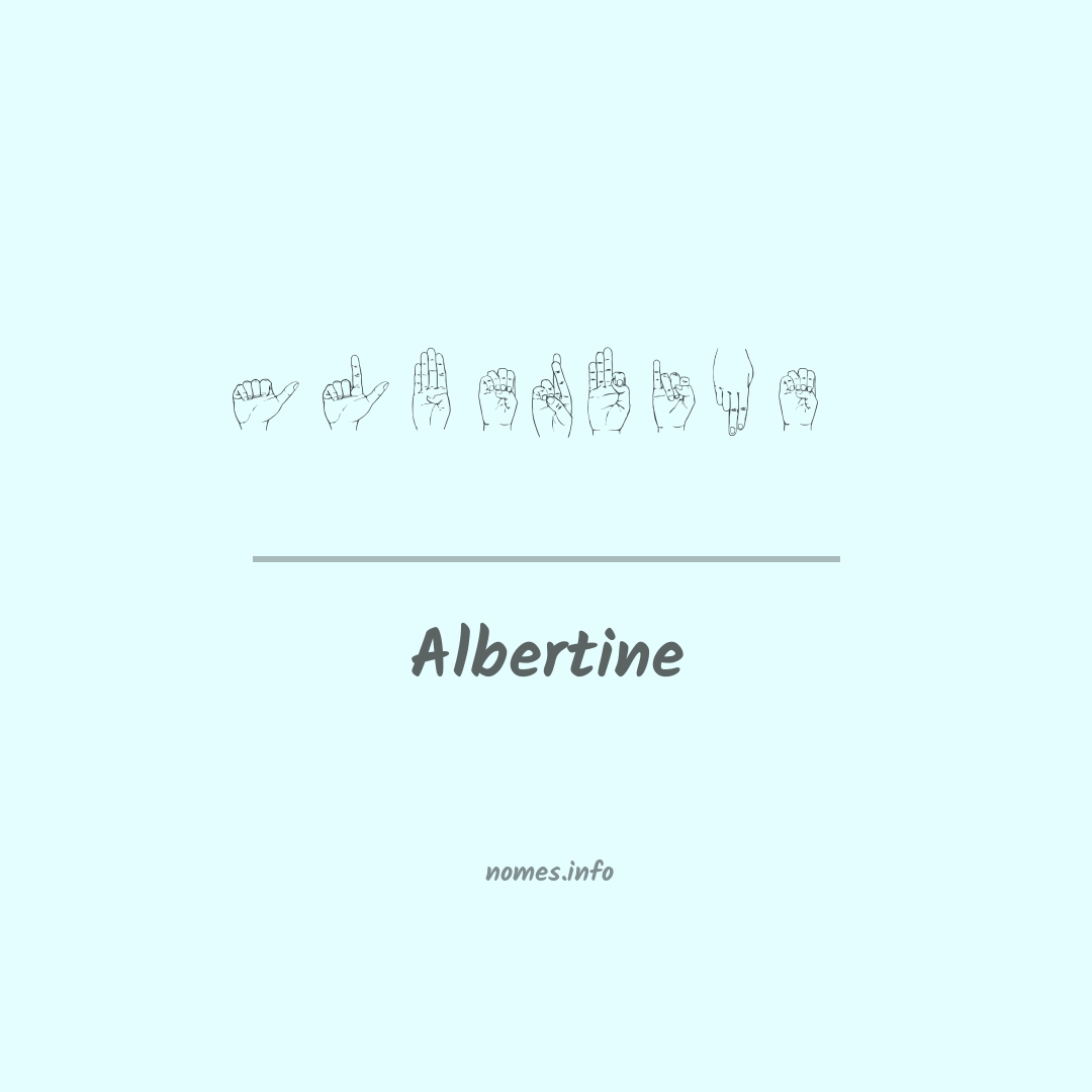 Albertine em Libras