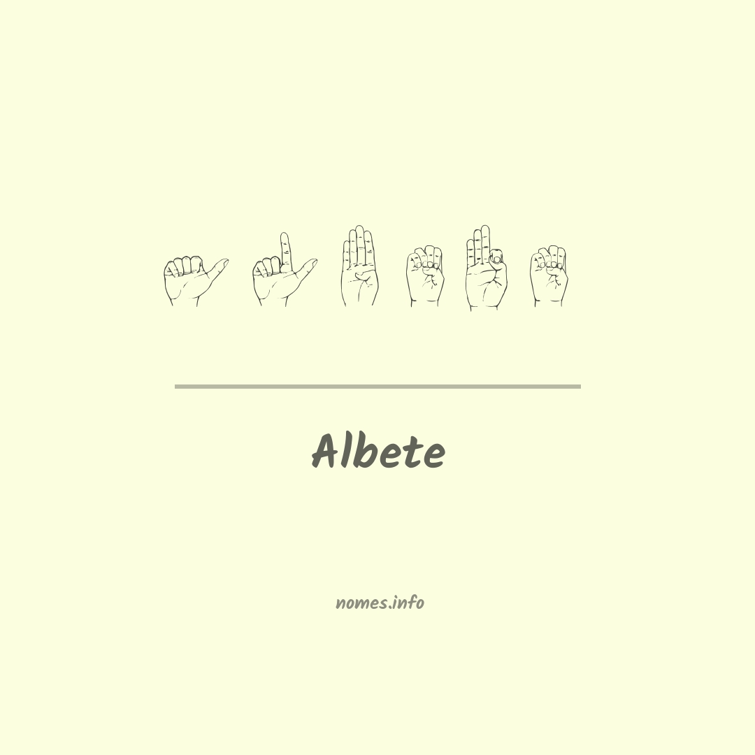 Albete em Libras