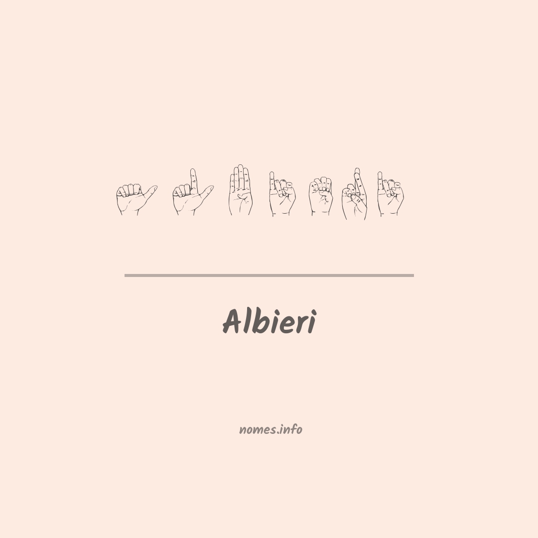 Albieri em Libras