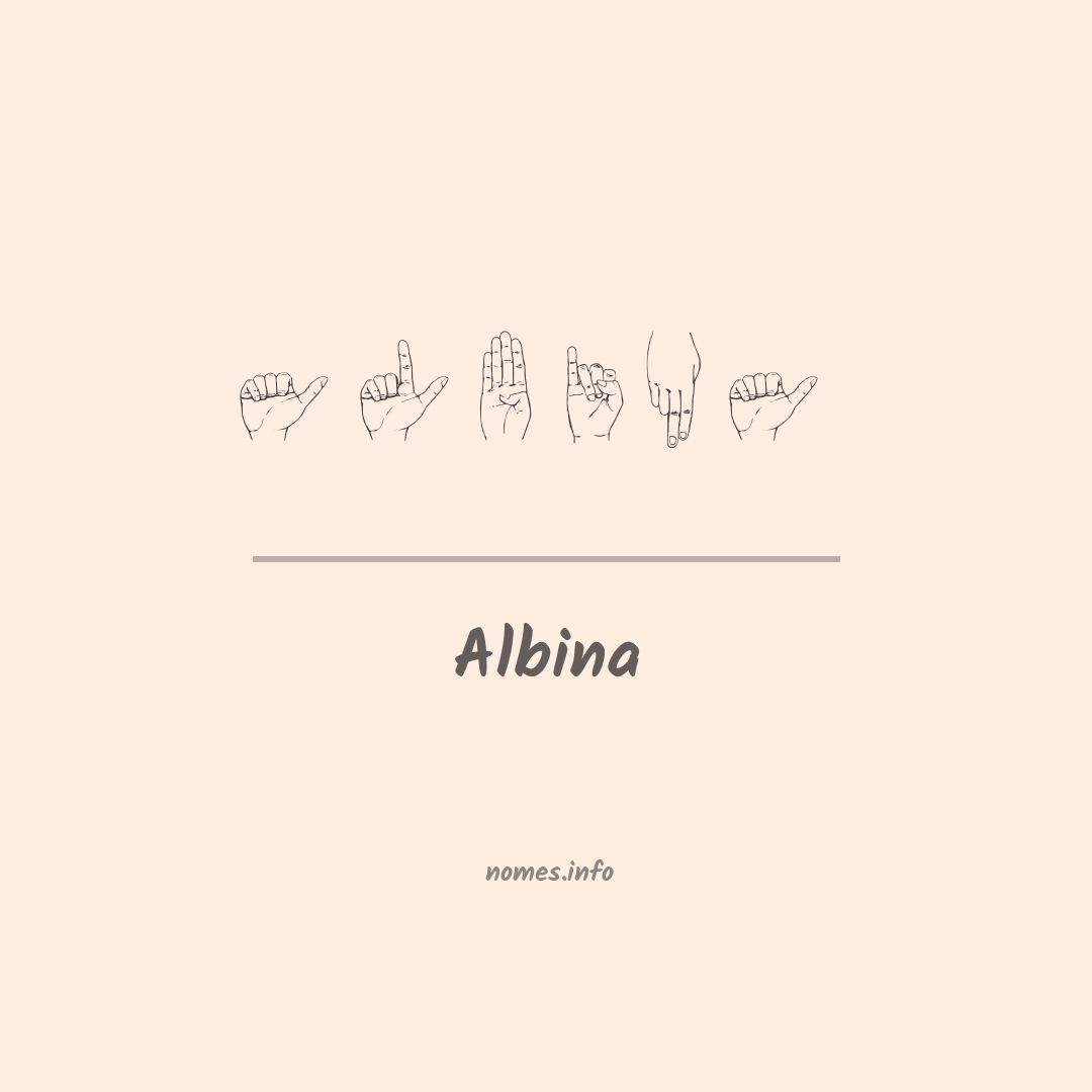 Albina em Libras Albina em Libras
