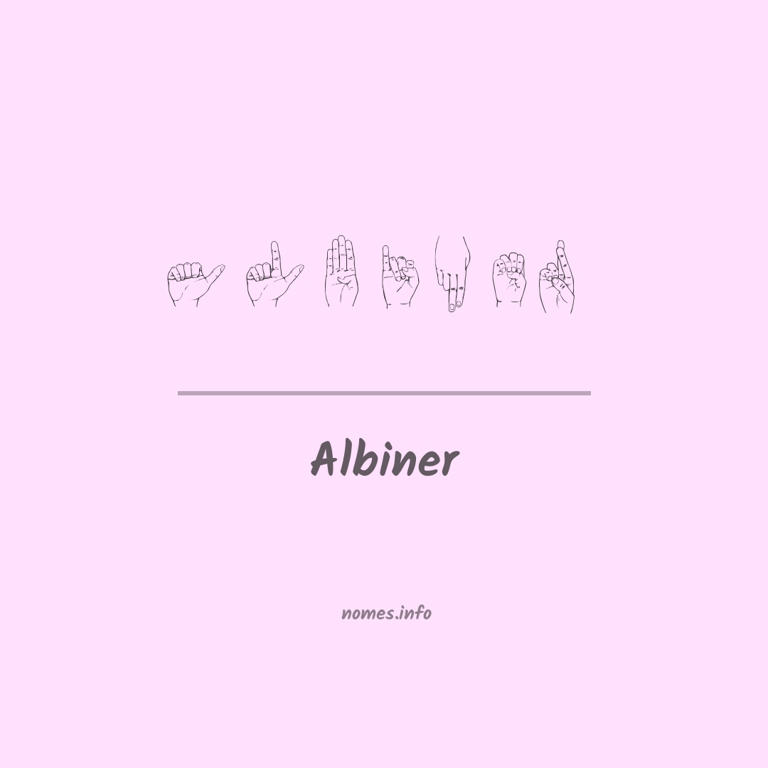 Albiner em Libras
