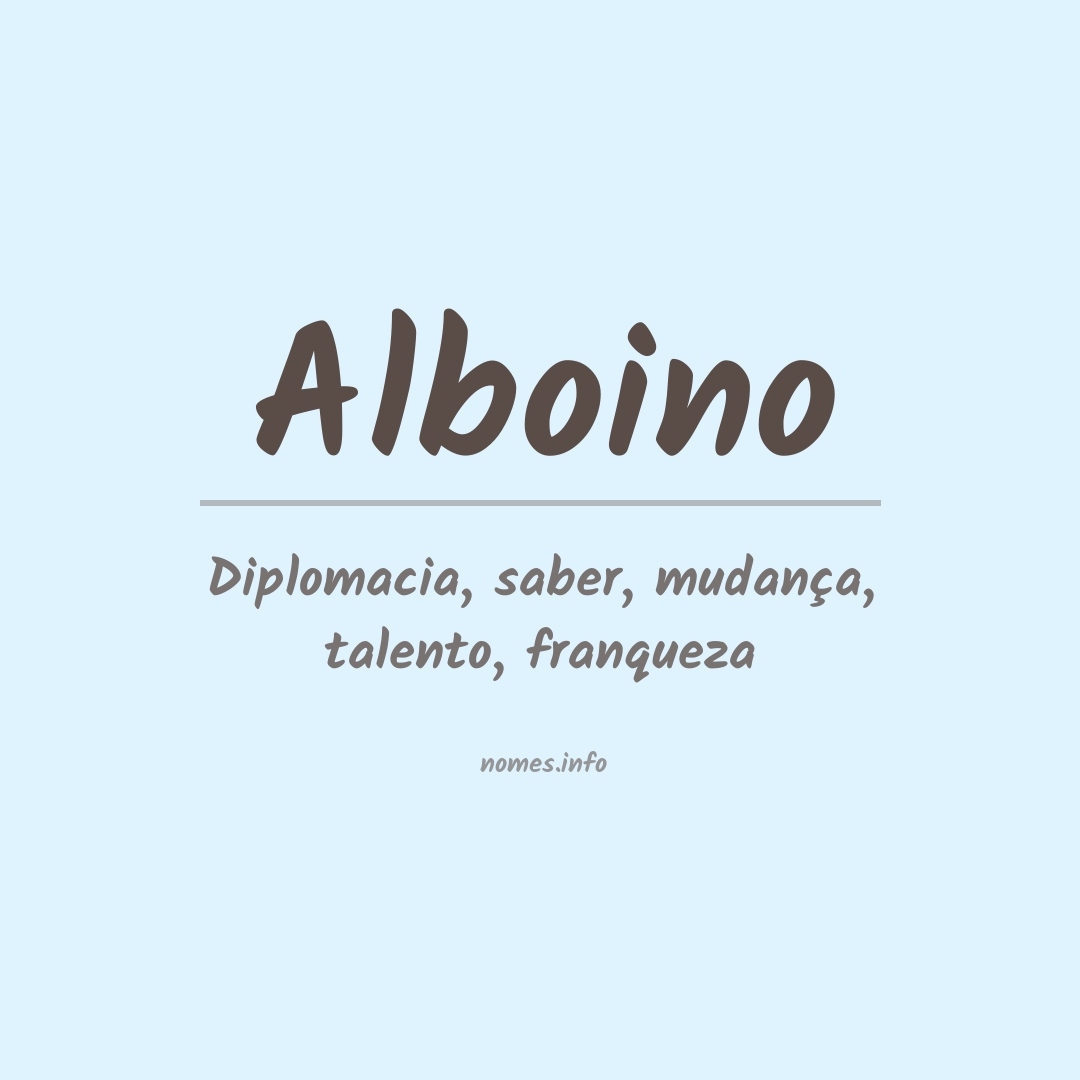 Significado do nome Alboino