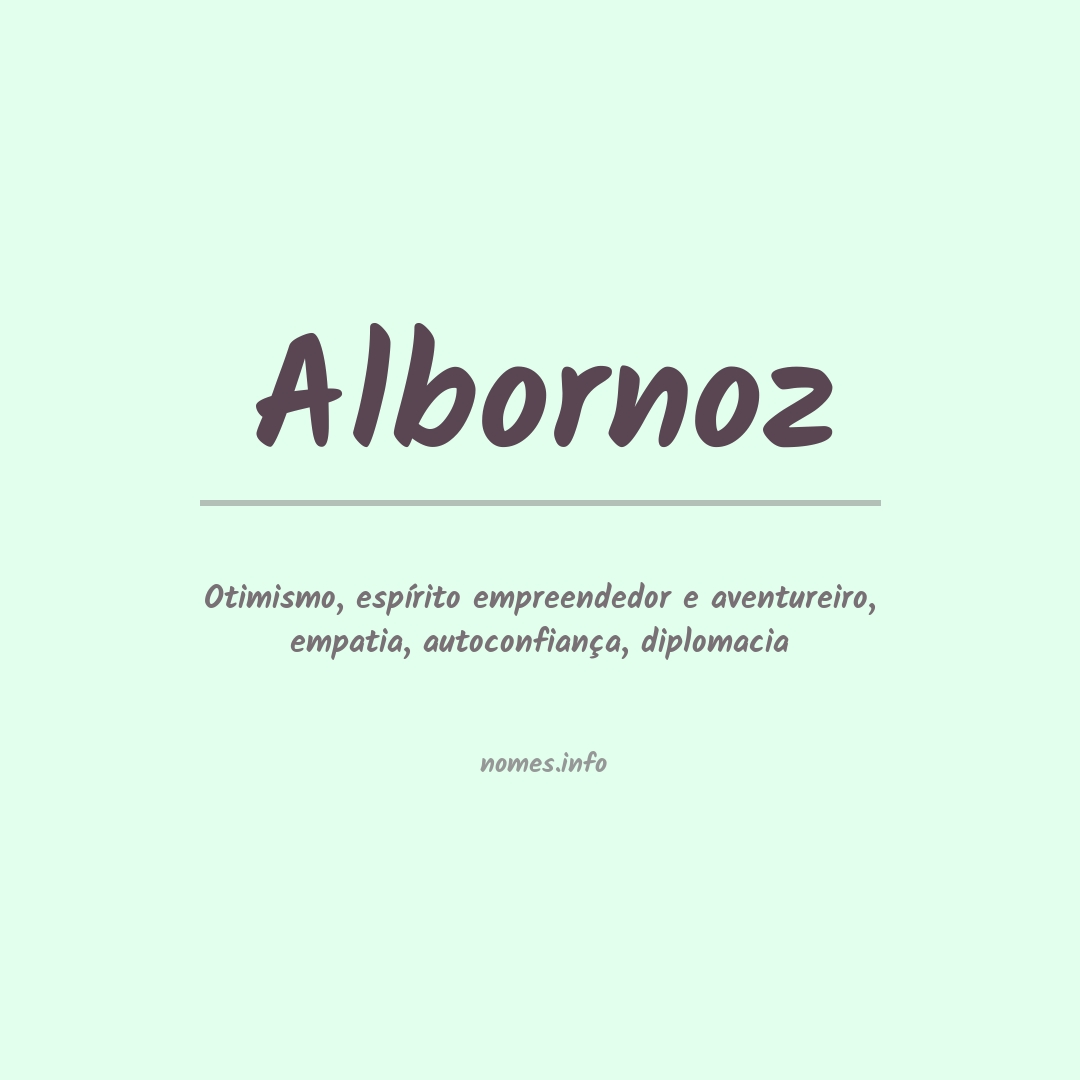 Significado do nome Albornoz