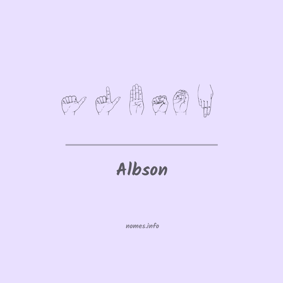 Albson em Libras