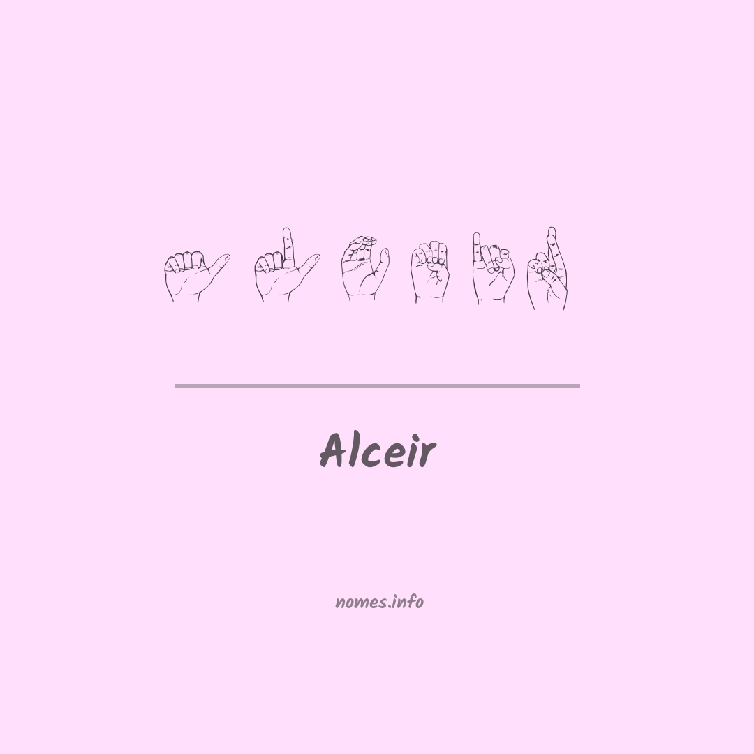 Alceir em Libras