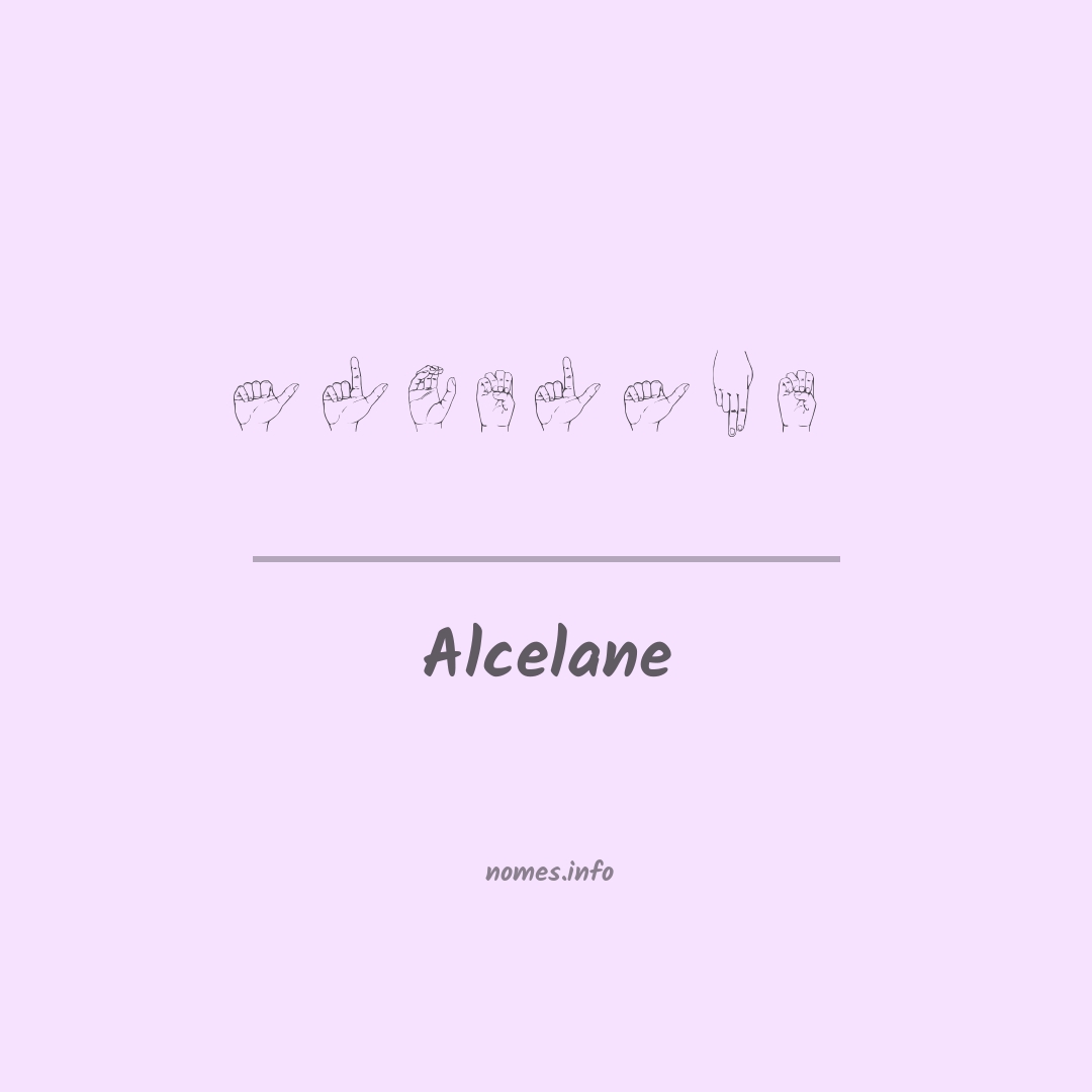Alcelane em Libras