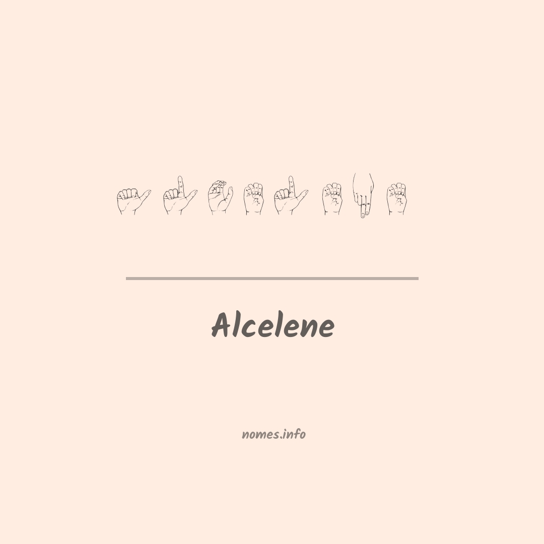 Alcelene em Libras