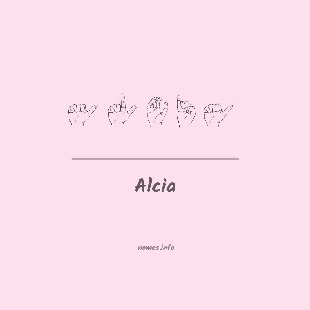 Alcia em Libras