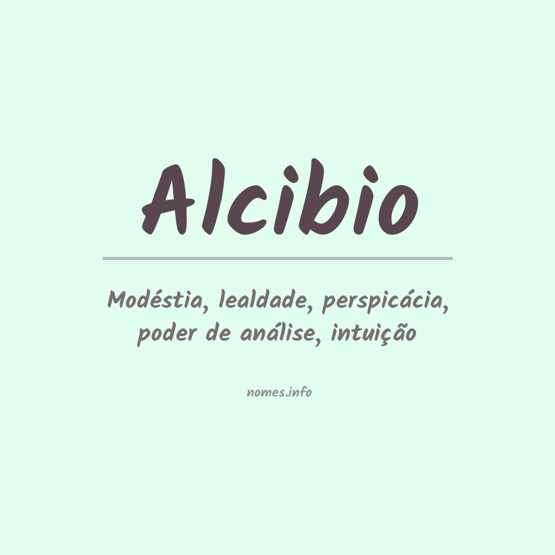 Significado do nome Alcibio