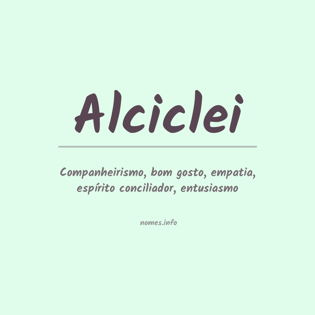 Significado do nome Alciclei
