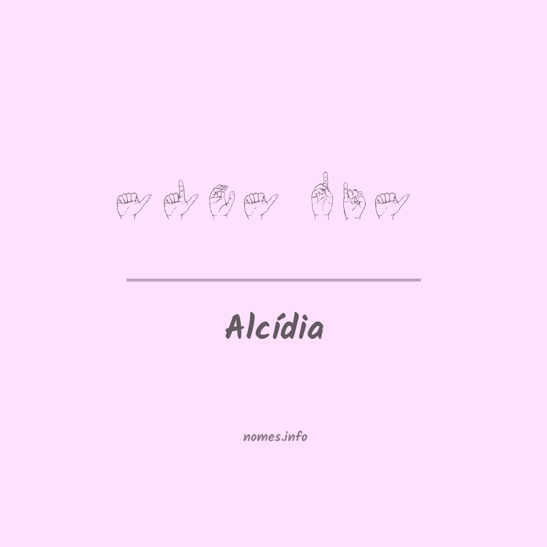 Alcídia em Libras