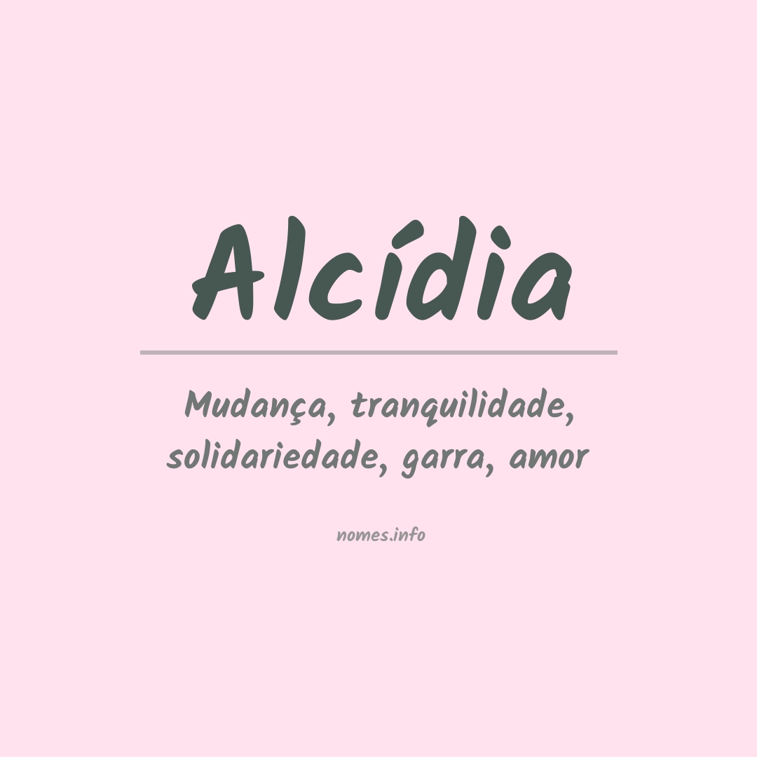 Significado do nome Alcídia