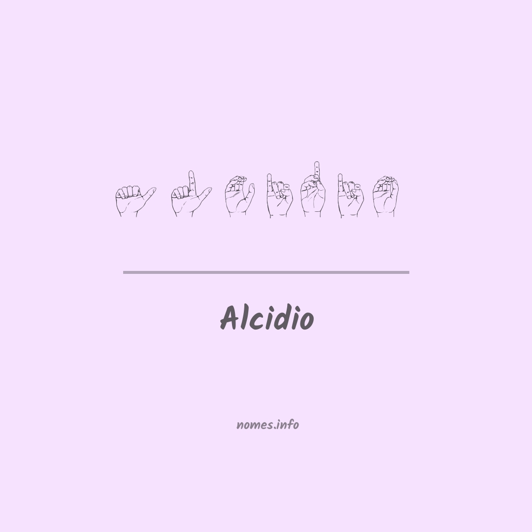 Alcidio em Libras
