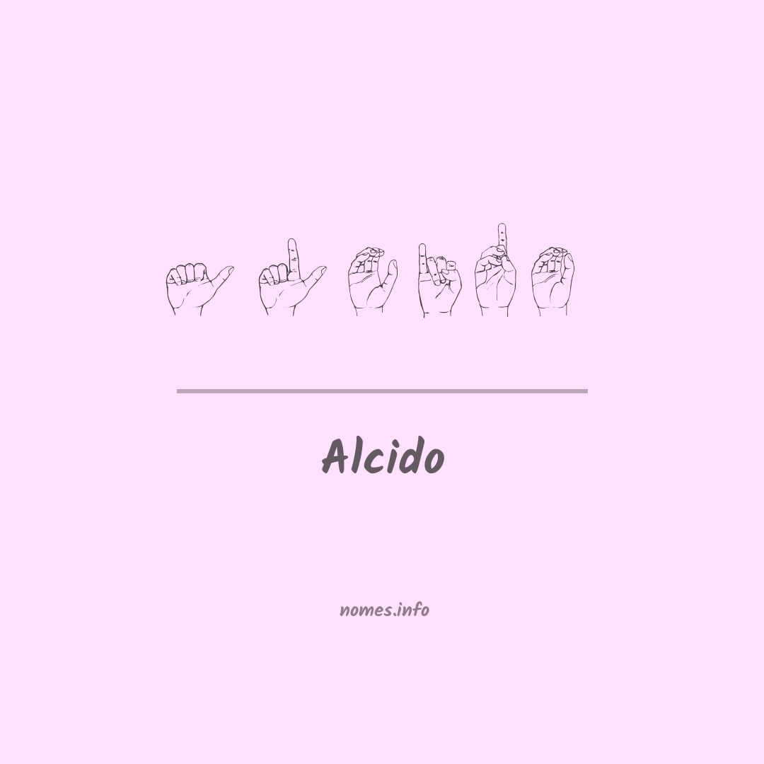 Alcido em Libras