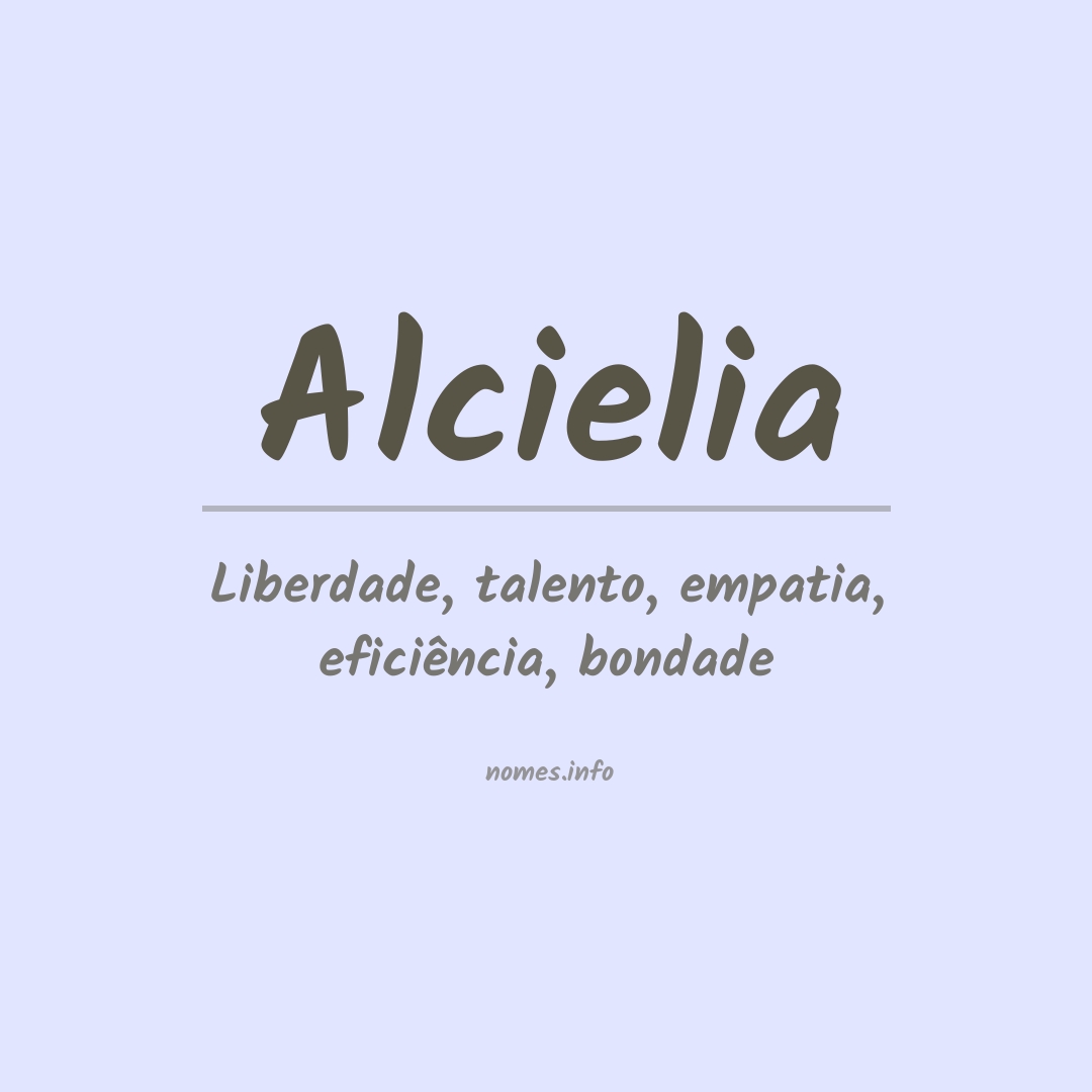 Significado do nome Alcielia