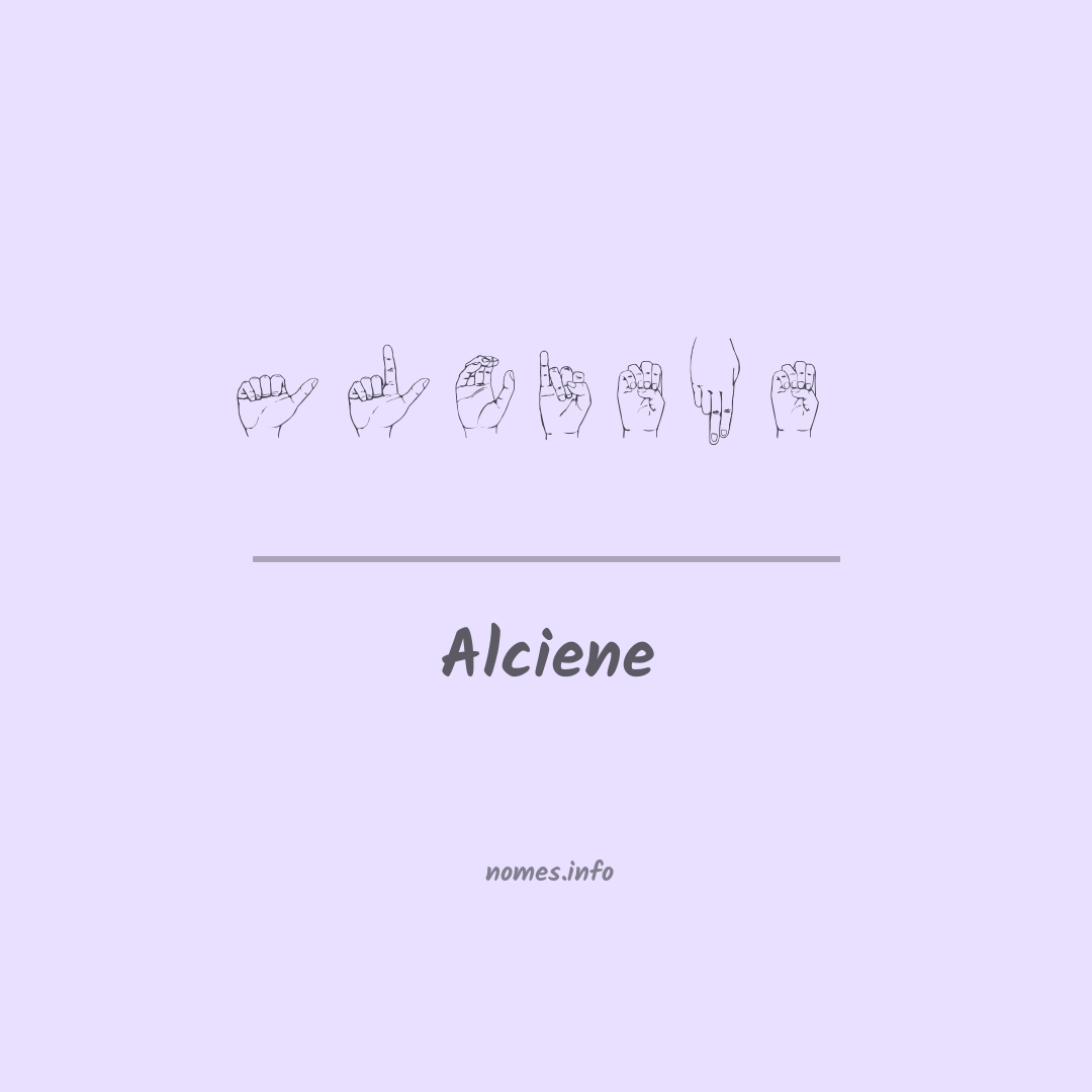 Alciene em Libras